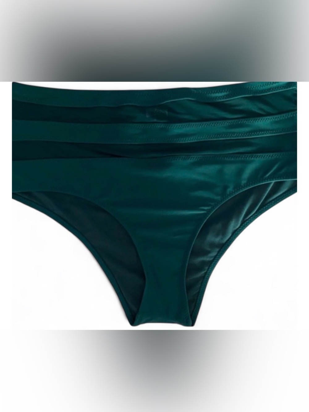 Mossimo Emerald Green High-Waisted Cheeky Bikini Bottoms.